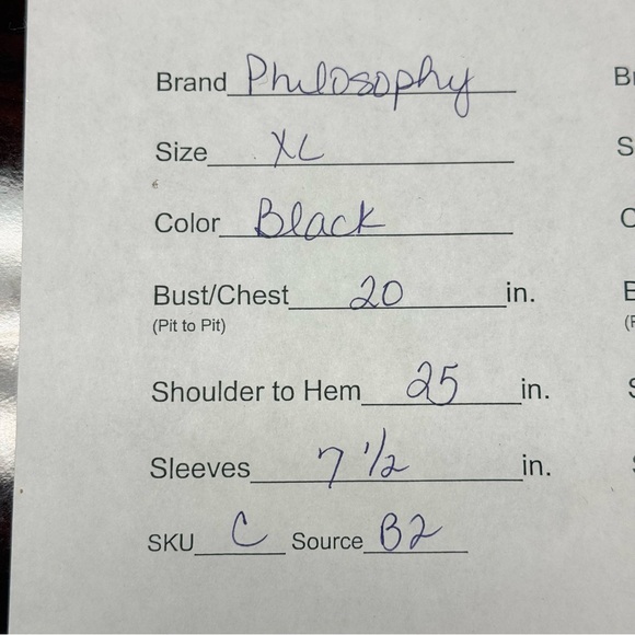 Philosophy Black Ruffle Sleeve Top XL Soft Casual Chic Blouse - Picture 6 of 6